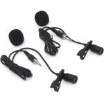 Microphone cravate mains libres en m�tal 3, 5 mm avec connecteur � vis ext�rieur pour �metteur sans fil ...