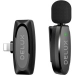 Microphone cravate sans fil, 2. 4ghz micro lavalier portable pour iphone, plug - play, technologie intelligent ...