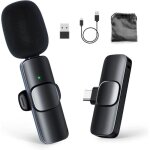Microphone cravate sans fils, moman cp1(a) 2. 4ghz micro wireless lavalier (lightning adaptateur), avec ...