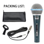 Microphone dynamique en forme de c?ur pour chant sur scène beta 58a, adapté au microphone filaire pour ... Microphone dynamique en forme de c?ur pour chant sur scène beta 58a, adapté au microphone filaire pour ...