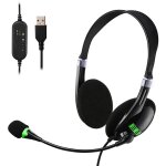 Microphone d'enregistrement  condensateur ultra - large, casque filaire usb, casque d'coute pour la ...
