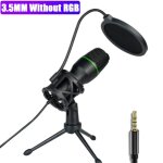 Microphone filaire a condensateur usb / rgb, 3. 5mm, pour pc, ordinateur portable, jeu, podcast, studio, ... Microphone filaire a condensateur usb / rgb, 3. 5mm, pour pc, ordinateur portable, jeu, podcast, studio, ...