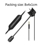 Microphone filaire enfichable pour casque de jeu qc35ii bose - qc35, 3. 5mm, rduction du bruit, prise ...