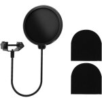 Microphone filtre, micro ecran anti vent, microphone pop filter, filtres anti - pop, double couche son ...