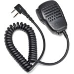 Microphone de haut - parleur avec ptt et clip rotatif - pour appareils radio - compatible avec midland ...