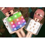 Microphone karaok� bluetooth sans fil led lumi�res clignotant microphone a condensateur multifonction ...