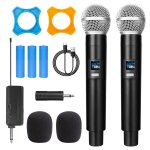 Microphone de karaok dynamique sans fil uhf pour les touristes, dterminer, rcepteur aste, mariage, ...