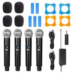 Microphone de karaok dynamique sans fil uhf pour les touristes, dterminer, rcepteur aste, mariage, ...