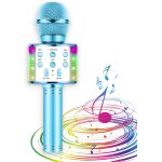 Microphone karaoké portable pour enfants avec lumières led. microphone pour enfants avec changement de ... Microphone karaoké portable pour enfants avec lumières led. microphone pour enfants avec changement de ...
