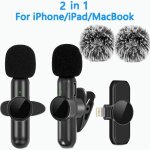 Microphone lavalier sans fil, 2. 4g, antibruit, audio, vido, statique, iphone, ipad, android, xiaomi, ...