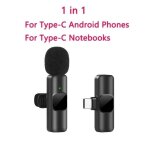 Microphone lavalier sans fil pour iphone et android, mini micro, portable, statique, audio, vid�o, diffusion ...