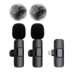 Microphone lavalier sans fil pour iphone et android, mini micro statique, audio et vid�o, ordinateur ...
