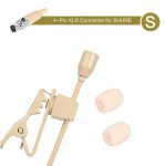 Microphone à pince lavalier beige, 3. 5mm, 3 broches, 4 broches, xlr, sans fil, mains libres, portable, ... Microphone à pince lavalier beige, 3. 5mm, 3 broches, 4 broches, xlr, sans fil, mains libres, portable, ...