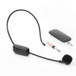 Microphone portable sans fil uhf 2 en 1, casque professionnel, port�e de 30m, pour enseignement, amplificateur ...