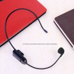 Microphone sans fil mont sur la tte, haute sensibilit, transmetteur fm portable, casque, mgaphone, ...