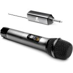 Microphone sans fil, systme uhf de micro a main en mtal avec rcepteur rechargeable, sortie 1 / 4 ...