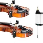 Microphone sans fil uhf double pour violon, micro a col de cygne, micro a pince, 1 récepteur et 2 emetteurs, ... Microphone sans fil uhf double pour violon, micro a col de cygne, micro a pince, 1 récepteur et 2 emetteurs, ...