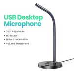 Microphone usb pour ordinateur de bureau, pour streaming youtube, podcasting, gaming, mac, windows, audio ...