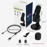 Microphone usb pour pc mac enregistrement de jeu flux podcast, micro à condensateur d'ordinateur avec ... Microphone usb pour pc mac enregistrement de jeu flux podcast, micro à condensateur d'ordinateur avec ...