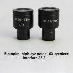 Microscope biologique wf10x, oculaire grand angle  point lev (champ de vision 20mm, interface 23. ...