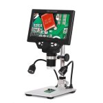 Microscope digital rsolution 1080 grossissement 1  1200 fois. avec clairage et enregistrement photo ...