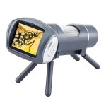 Microscope electronique usb pour enfants avec ecran et led ajustables roses yonis