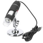 Microscope numerique 500x avec interface usb, microscope electronique reglable a 8 led avec support