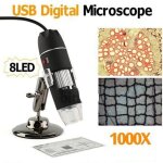 Microscope num�rique � 8led usb 1000x, appareil � cam�ra trinoculaire pour le soudage