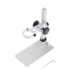 Microscope numérique en alliage d'aluminium, support de table, haut et bas Microscope numérique en alliage d'aluminium, support de table, haut et bas