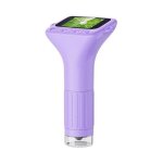 Microscope num�rique pour enfants rechargeable avec ecran ips 2 pouces 1080p violet yonis