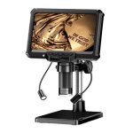 Microscope num�rique industriel 7 pouces ecran hd grossissement 50 � 1000x led yonis