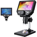 Microscope num�rique lcd, 4, 3 pouces 1080p 10 m�gapixels, cam�ra de microscope st�r�o usb sans fil avec ...