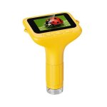 Microscope num�rique portable pour enfants ecran ips 3 pouces 1080p 8 led orange yonis