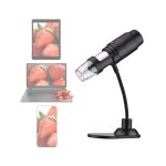 Microscope num�rique portable avec support r�glable, vid�o 460 x 480, wi - fi, pour insectes, plantes ...