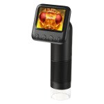 Microscope numrique professionnel 100x magnification hd portable magntique camra vido noir