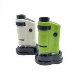 Microscope d'observation portable led 40x pour enfants, avec lumi�re, exp�rience scientifique et biologique, ...