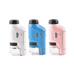 Microscope de poche portable pour enfant (bleu) avec zoom réglable 60 - 120x Microscope de poche portable pour enfant (bleu) avec zoom réglable 60 - 120x