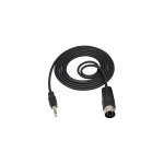 Midi vers 3. 5 mm cble d'extension, 3, 5 mm mle au 7broches midi mle, compatible avec mp3 / pc / tv ...