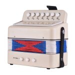 Mini accord�on a 10 touches pour enfants, instrument de musique educatif, clavier, bande de rythme, jouet, ...