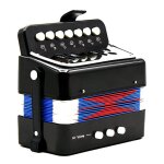Mini accordon jouet 7 touches et 3 boutons clavier instrument de musique pour enfants enfants cadeau, ...