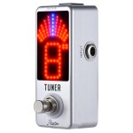 Mini accordeur chromatique effet de pédale led affichage true bypass pour guitare basse Mini accordeur chromatique effet de pédale led affichage true bypass pour guitare basse