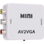 Mini adaptateur composite av vers vga 480p, convertisseur mini vga vers vido, dcodeur tv convertisseur ...