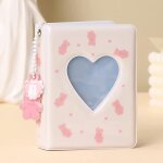 Mini album photo 3 pouces en forme de lapin rose pour appareil photo, classeur de cartes photos, livre ...