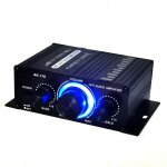 Mini amplificateur st�r�o 12v dc, double canal, lecteur audio hi - fi, prend en charge l'entr�e dvd du ...