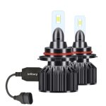 Mini ampoule de phare de voiture led h4 h7, 12000lm 6500k h3 h11 h13