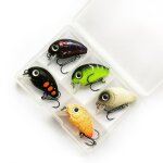 Mini app�t dur coulant artificiel pour la p�che, crankbait, wobbler, swimbait, pour brochet, 5 / pi�ces ...