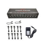 Mini bloc d'alimentation pour effets de guitare, 10 sorties isoles pour pdale d'effet 9 v 18 v, protection ...