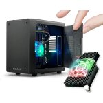Mini botier pc pour raspberry pi 5 avec clairage rvb actif noir mat