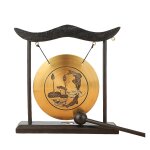 Mini bureau gong table carillon de vent instrument de percussion cymbales gongs avec maillet pour home ...