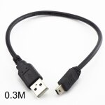 Mini c�ble de chargement usb, ligne de donn�es 0. 3 / 0. 5 / 3m, connecteurs de port en t pour �tendre ...